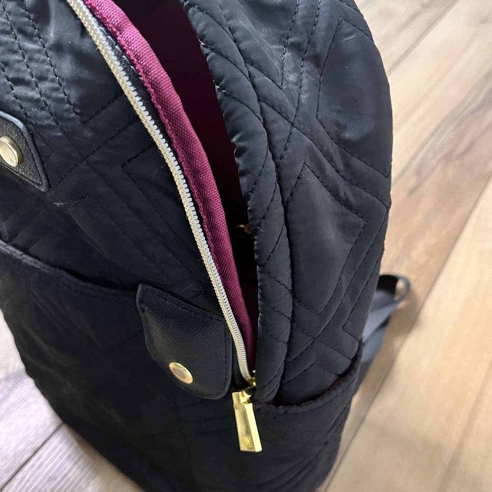Adrienne Vittadini Black & Gold Backpack - Picture 6 of 8